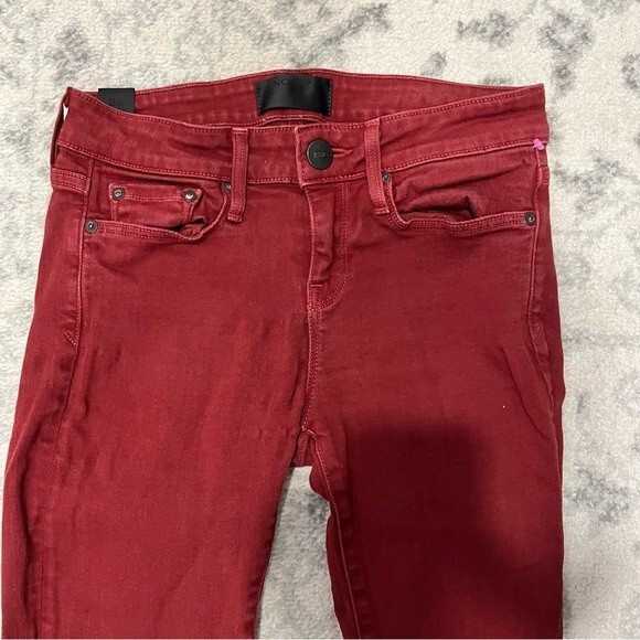 Vince Brick Red Skinny Jeans Size 25 - Picture 7 of 15
